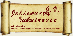 Jelisaveta Vukmirović vizit kartica